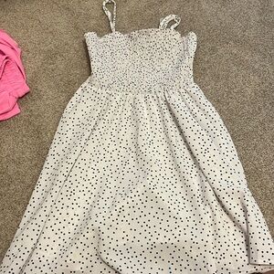 SHEIN BLACK AND WHITE POLKA DOT DRESS